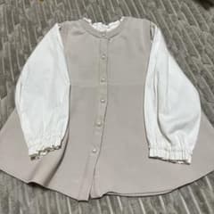 ベージュ シャツ・ブラウス サイズ100のサムネイル