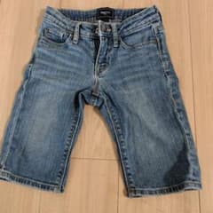 【早い者勝ち】キッズ　ハーフデニムパンツ　125のサムネイル
