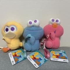 セサミストリート ふわふわだきつきポシェット3つセット