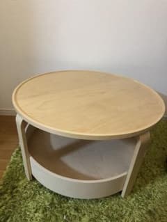 早い者勝ち IKEA BORGEBY イケア ボルゲビーローテーブル 丸テーブル