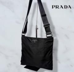 051 美品 PRADA ショルダーバッグ 斜めがけ サコッシュ 黒 y8 - メルカリ