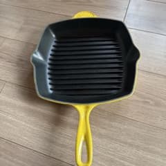 Le Creuset ル・クルーゼ　グリルパン 26cm イエロー Le Creuset イエロー スキレット 26 - メルカリ