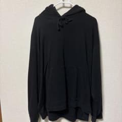 メンズ ブラック プルオーバー パーカーのサムネイル