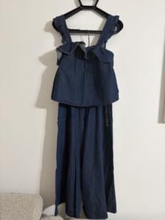 JENNI love セットアップ デニム フリル 重ね着 160cmのサムネイル