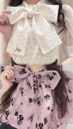evelynアンミールボウタイブラウス 半袖のサムネイル