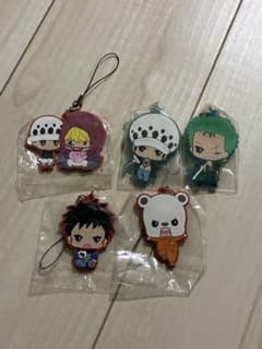ワンピース ラバーマスコット 5種セットのサムネイル
