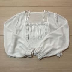 レディース ホワイトシアーブラウスのサムネイル