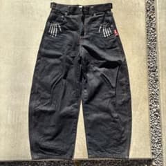 9090 スケルトン デニムパンツ ブラック M NINETY NINETY - メルカリ