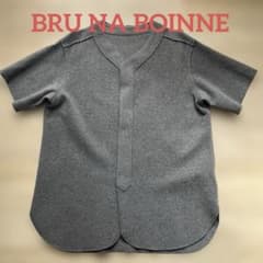 BRU NA BOINNE ブルーナボイン ベースボールシャツ ウール カシミア