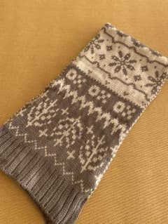 未使用品　雪の結晶柄　マフラーのサムネイル