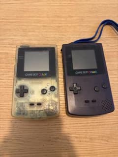 任天堂 Nintendoゲームボーイカラー クリアとパープル【ジャンク品】のサムネイル