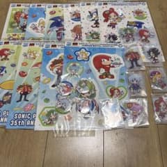 セガラッキーくじ ソニック＆ぷよぷよ B アクリルスタンド 缶バッジ