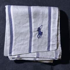 Polo Ralph Lauren ハンカチ ストライプ 刺繍ロゴのサムネイル