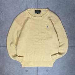 POLO COUNTRY ラルフローレン ニット 80s〜 レモンカラー ポニー 