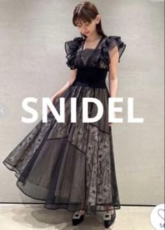 【クリーニング済】SNIDEL レースボリュームワンピースのサムネイル