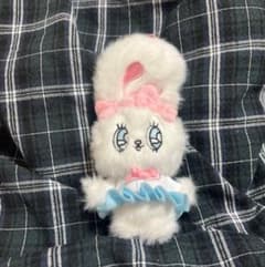 エスターバニー ぬいぐるみキーホルダー ホワイト ピンク 水色