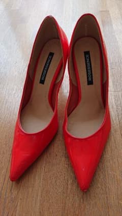 美品  パンプス エナメル 赤 レッドのサムネイル