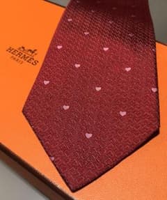 HERMES ネクタイ ハート柄のサムネイル