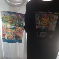 ポケモン Tシャツ ホワイト 　ブラック　L　はじめしゃちょー　シンガポールのサムネイル