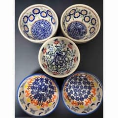 ポーランド食器 ライスボウル 11cm 5点セット ポーリッシュポタリー ポーランド食器 ライスボウル 11cm 5点セット ポーリッシュポタリー