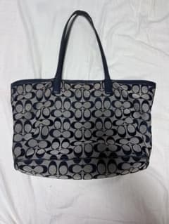 COACH コーチ シグネチャー トートバッグ 大容量 ブラックのサムネイル
