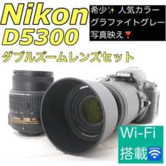美品✨ Nikon D5300 ショット数994回 Wi-Fi搭載 グレー - メルカリ