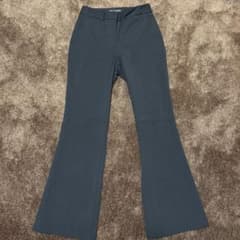 ZARA ブラック フレアスラックス XS