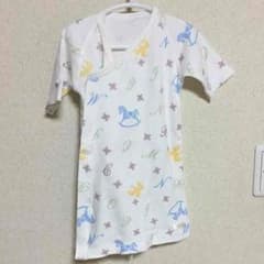 お値下げしました！美品☆コンビミニ ラップドレス 鳥と木馬のサムネイル
