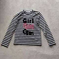 COMME des GARCONS GIRL ボーダー 長袖 ロンt カットソー - メルカリ