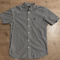 FRED PERRY ギンガムチェック 半袖シャツ Sサイズのサムネイル