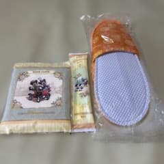 Tokyo Disneyland Hotel Amenity Set: Children's Slippers (Mickey Mouse design)