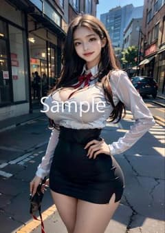AIイラスト（AIアート）かわいい美女ポスター　写真光沢用紙使用　3.1-111のサムネイル