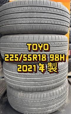 225/55R18 トーヨー 2021年製 山バリ 4本セット送料無料 - メルカリ