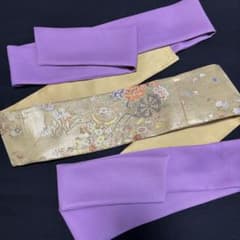 彩　着物リメイク♪ アンティーク袋帯から帯ベルト❣️のサムネイル