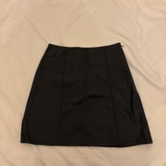 フェイクレザー ミニスカート ブラックのサムネイル