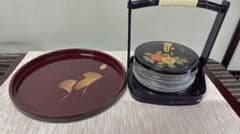 金蒔絵 菓子器 喰籠 提げ重 漆器 2点セット - メルカリ