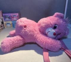 Care Bears ピンク ぬいぐるみ ショルダーバッグのサムネイル
