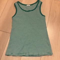 ボーダー柄 タンクトップ グリーンのサムネイル