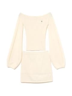 andmary Ribbon crochet knit set upのサムネイル