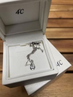 4°C  ネックレス　アクアマリン　K10  しずくのサムネイル