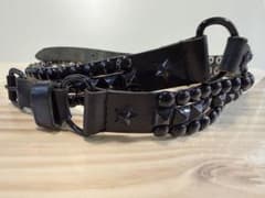 黒一色　スタッズベルト ブラック ロック パンク ゴシックのサムネイル