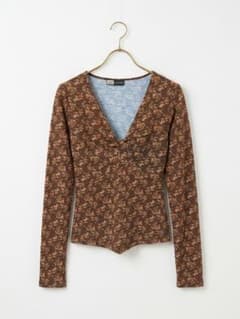 LAURA AIME PARIS 花柄 長袖 カットソー（フランス製）のサムネイル