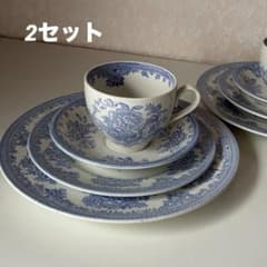 バーレイ 4点×2客　ブルーアジアティックフェザンツ （計8点セット） バーレイ 4点×2客 ブルーアジアティックフェザンツ （計8点セット