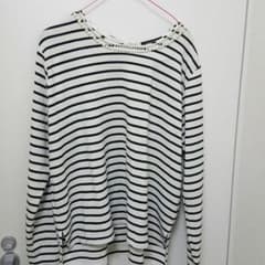 大きいサイズ 5L カットソー  長袖 ビジューのサムネイル