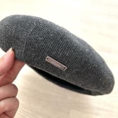 ユニセックス BeBeロゴ プレート ニット ベレー帽 (50~52cm)のサムネイル