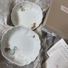 【値下げ】深川製磁 小鉢 花ひょうたん 皿 箱付　5皿セット　新品未使用 深川製磁 小鉢 花ひょうたん 皿 箱付 5皿セット 新品未使用 宮内庁