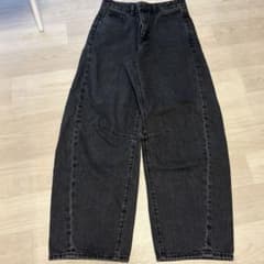 GU バレルレッグジーンズ ブラックのサムネイル
