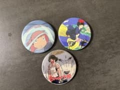 ポニョとキキともののけ姫の缶バッジ３つセットのサムネイル