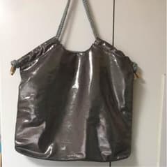 再お値下げしました！シルバートートバッグ！！のサムネイル