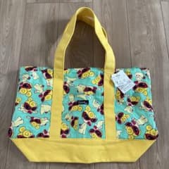 【シミあり　未使用】ヒスミニ　大きめトートバッグ　マザーズバッグ　お買い物バッグのサムネイル